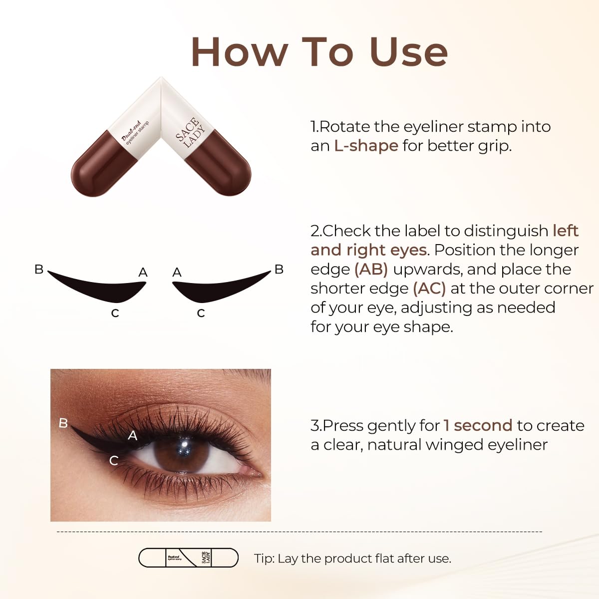 SACE LADY gift-ready packaging for makeup lovers.