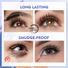 SACE LADY natural finish mascara delivers length and volume without clumps.