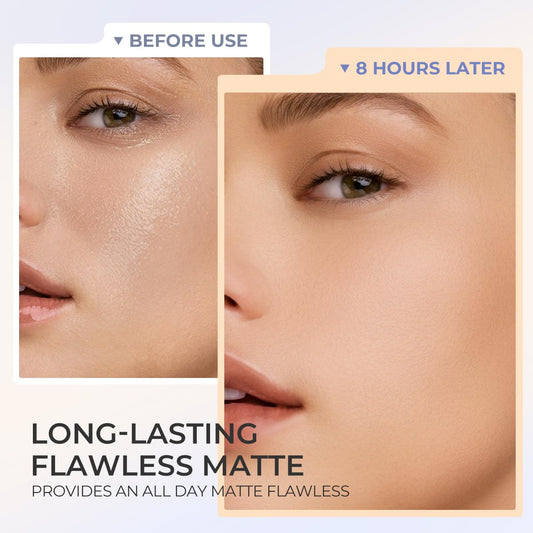 SACE LADY setting powder with matte finish for long wear.