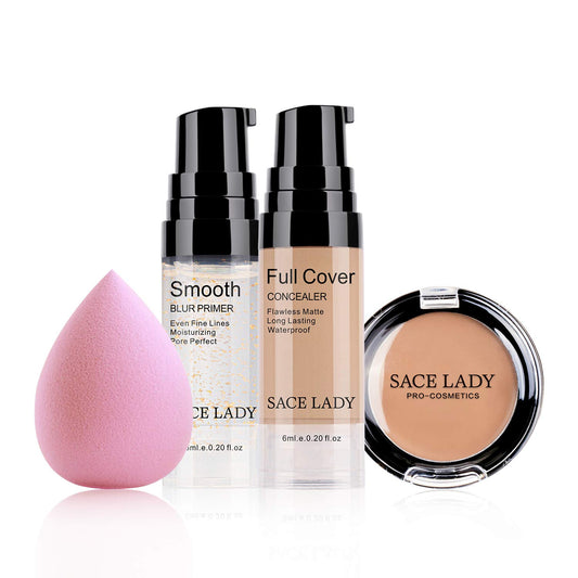 SACE LADY waterproof full-coverage concealer bottle with lasting, smudge-proof finish.