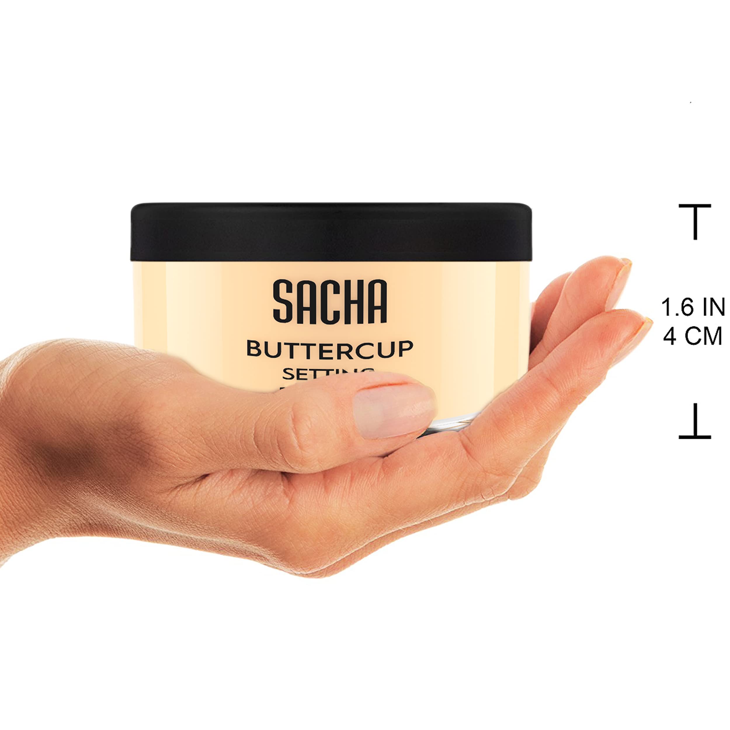 Sacha Buttercup on light-to-medium skin tone for balanced matte finish.