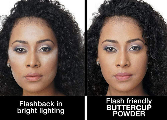 Buttercup texture closeup showing ultra-fine formula for a seamless skin look.