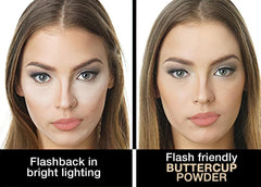 Sacha Buttercup loose powder dispensing cap for quick touch-ups.