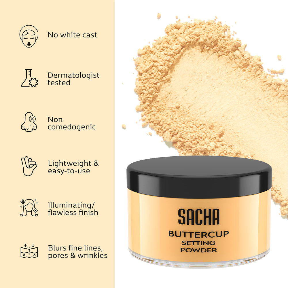 Sacha Cosmetics Buttercup Rosé swatch shows versatile shade for various tones.