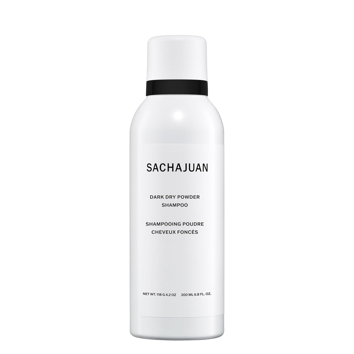 SACHAJUAN dark dry powder shampoo being sprayed for a quick refresh between washes