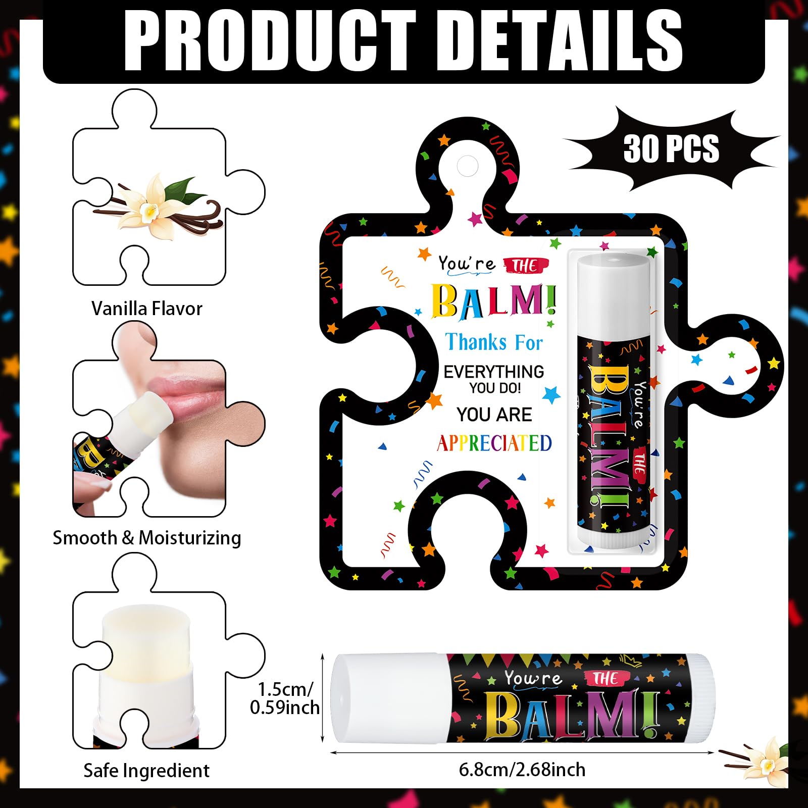 Sacubee vanilla lip balm, a classic gift for appreciation.