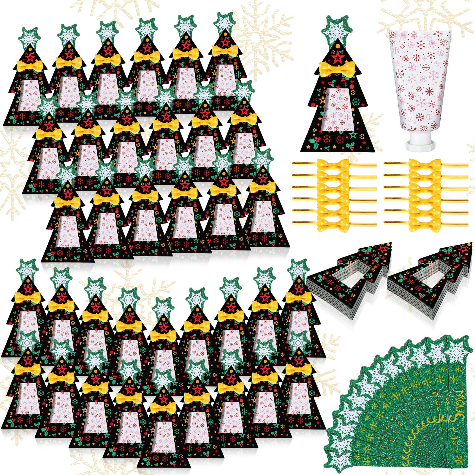 Sacubee Christmas party favor bows complete the gift presentation.