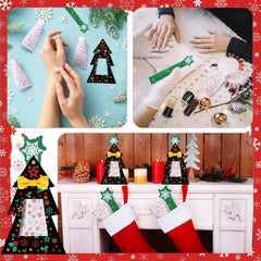 Sacubee Christmas tree card 3x4.7in adds festive note to gifts.