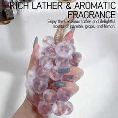 sacxi natural glycerin soap foamy lather close-up