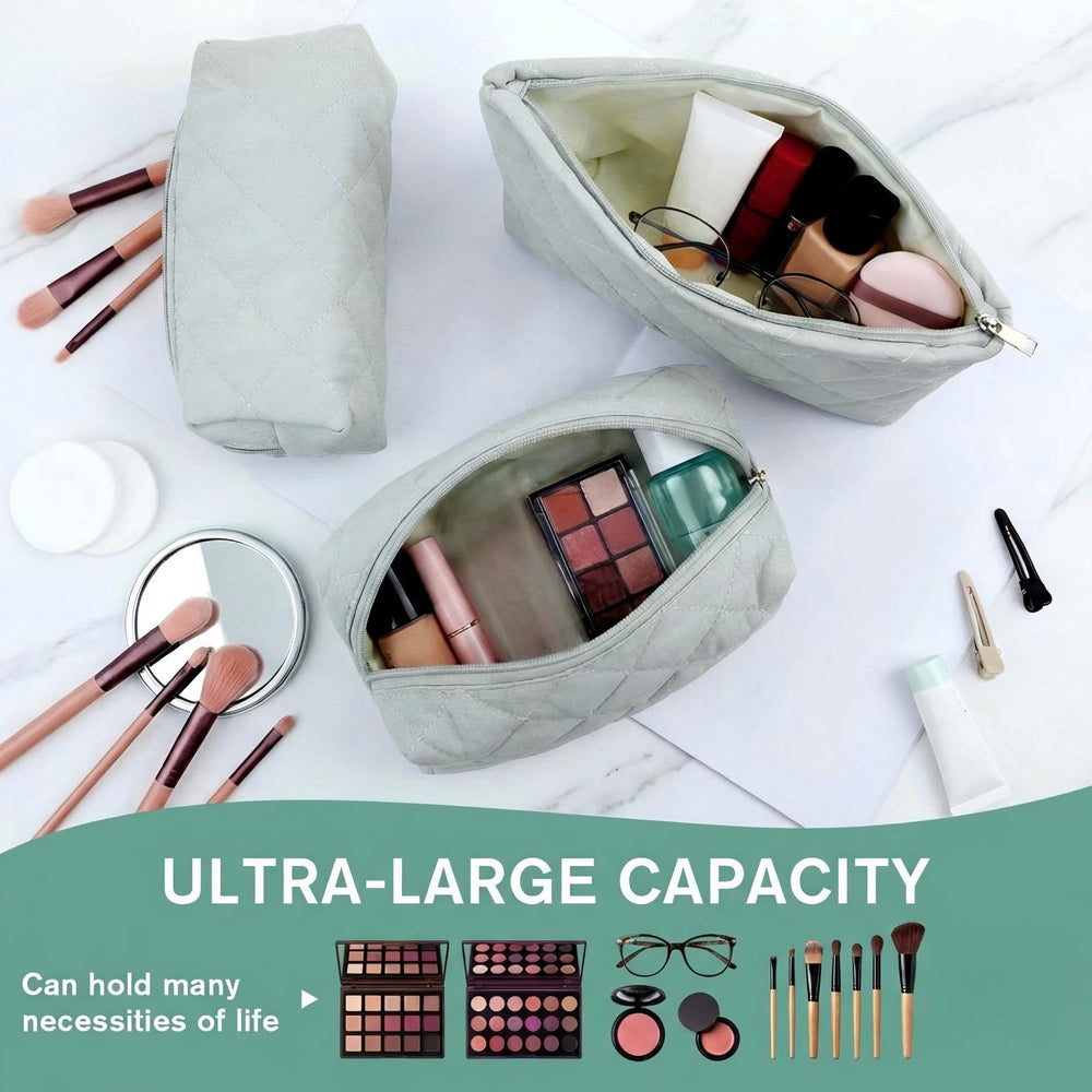 Sadnyy three-sizes set enables easy item categorization for travel.
