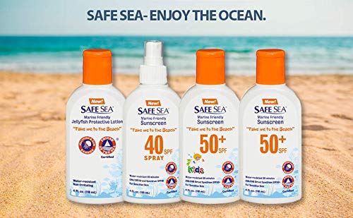 Safe Sea sunscreen applied on arm during outdoor hike