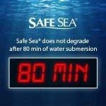 Safe Sea spray tested in water to show waterproof performance