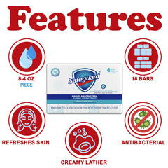 Safeguard micellar bar soap lather close-up showing rich foam and gentle cleansing.
