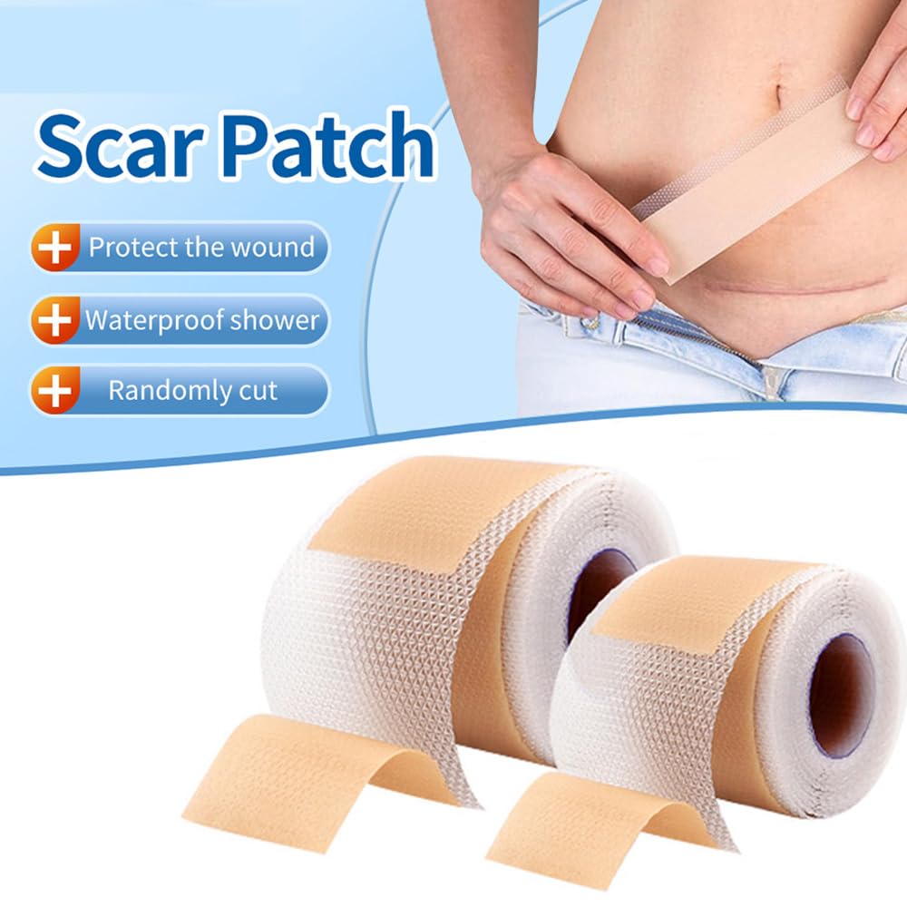 Safirst soft-breathable scar tape close-up shows thin, comfortable material.