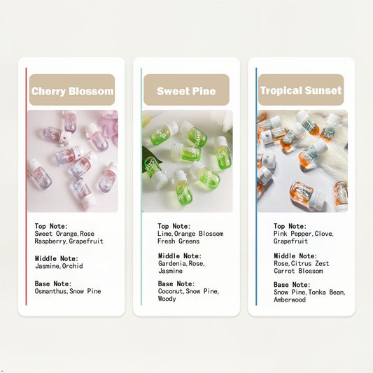 SAHIPUB Hair Perfume Oil mini bottles pack highlights portable, mess-free on the go styling.