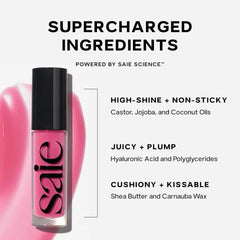 Saie Glossybounce Bubble vegan and cruelty-free icon appeals to ethical beauty.