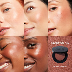 Saie Glow Sculpt small brush for precise highlighting on high points.
