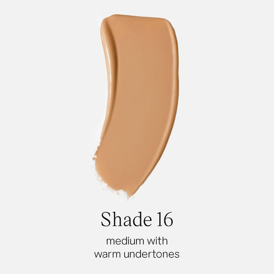 Ingredients graphic highlighting hyaluronic acid in Saie Glowy Super Skin Tint for hydration