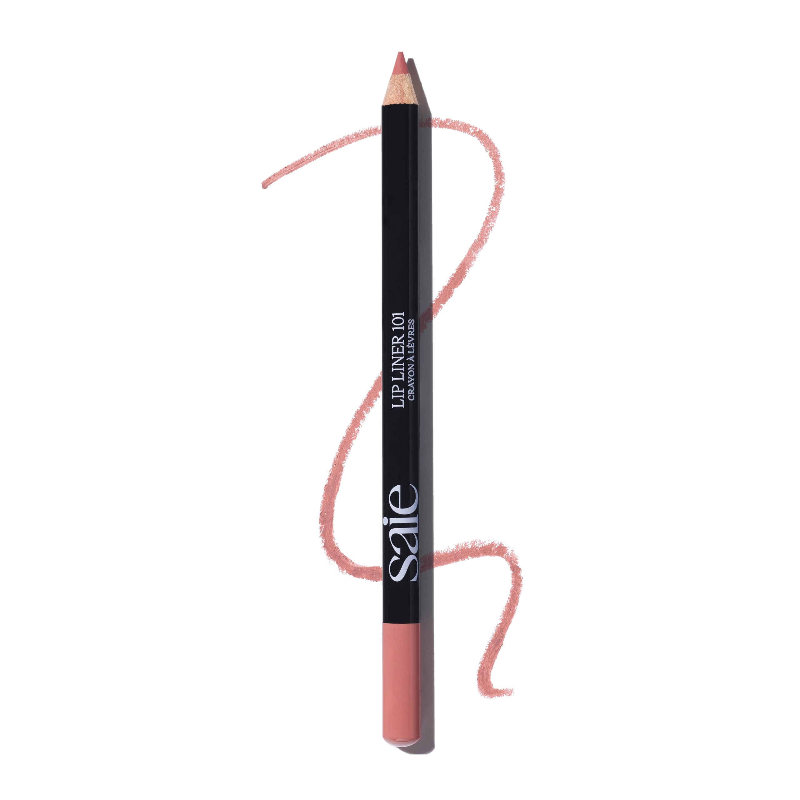 Saie Lip Liner 101 creamy soft-matte formula enhances natural lip shape.