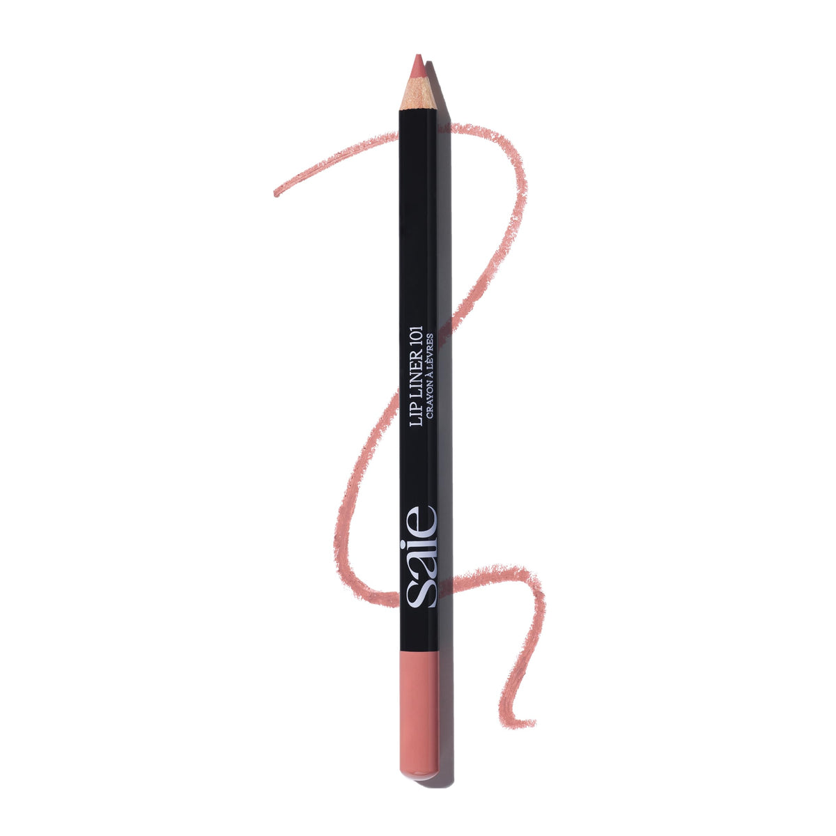 Saie Lip Liner 101 creamy soft-matte formula enhances natural lip shape.