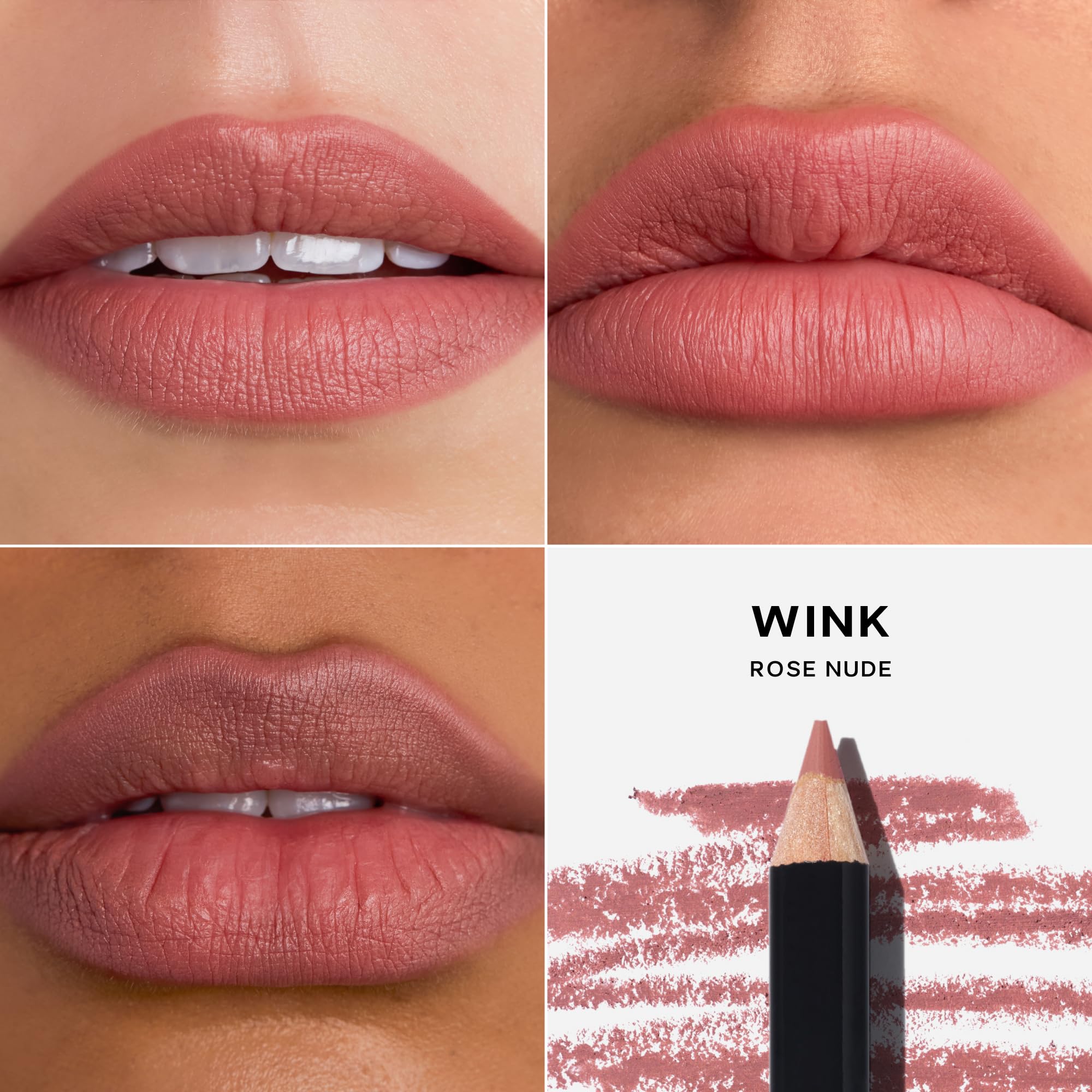 Saie Lip Liner 101 meadowfoam oil enhances comfort and wear.