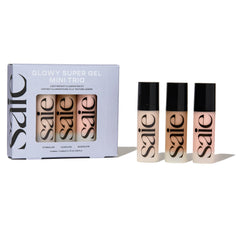 Saie Mini Glowy Super Gel Starglow bottle for a lightweight radiant finish.