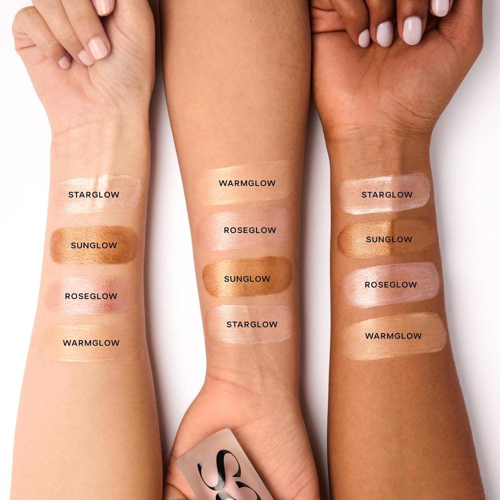 Saie Mini Glowy Super Gel under foundation blends for radiant base.