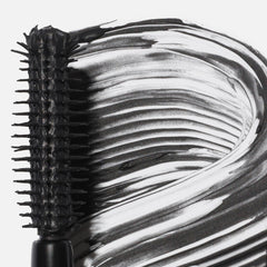 Saie Mini Mascara101 extended lashes with buildable drama for day-to-night wear.