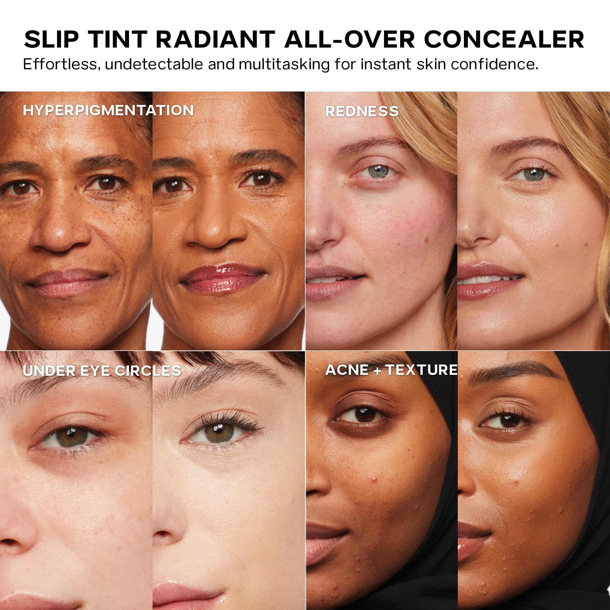 Creamy texture of Saie Slip Tint blends seamlessly into skin.
