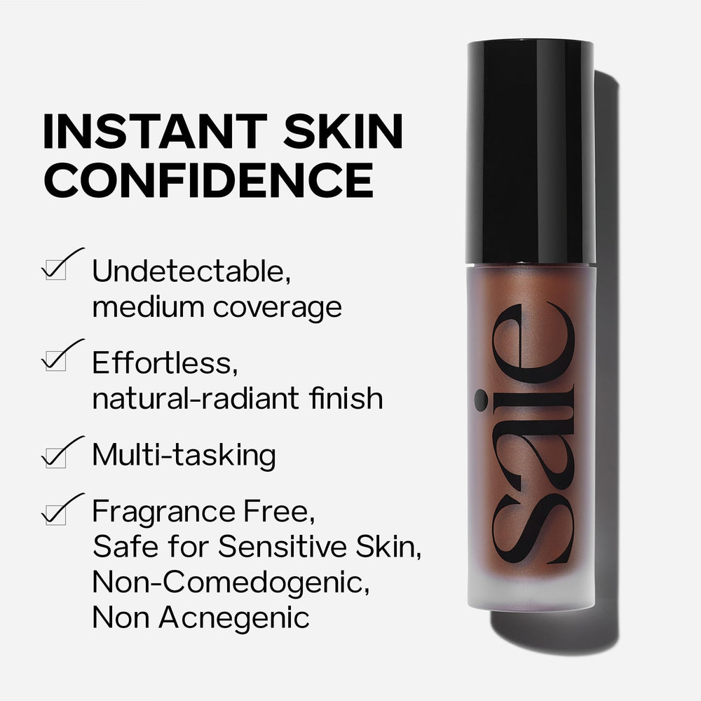 Saie Slip Tint with Glowy Super Gel pairing for enhanced radiance.