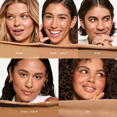 Shade Five swatch showing medium peach undertones.