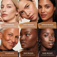 Saie Sun Melt velvet finish appears natural on skin.