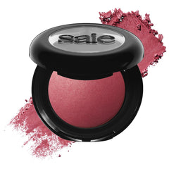 Saie SuperSuede Blush baked texture close-up showing velvety diffused color.