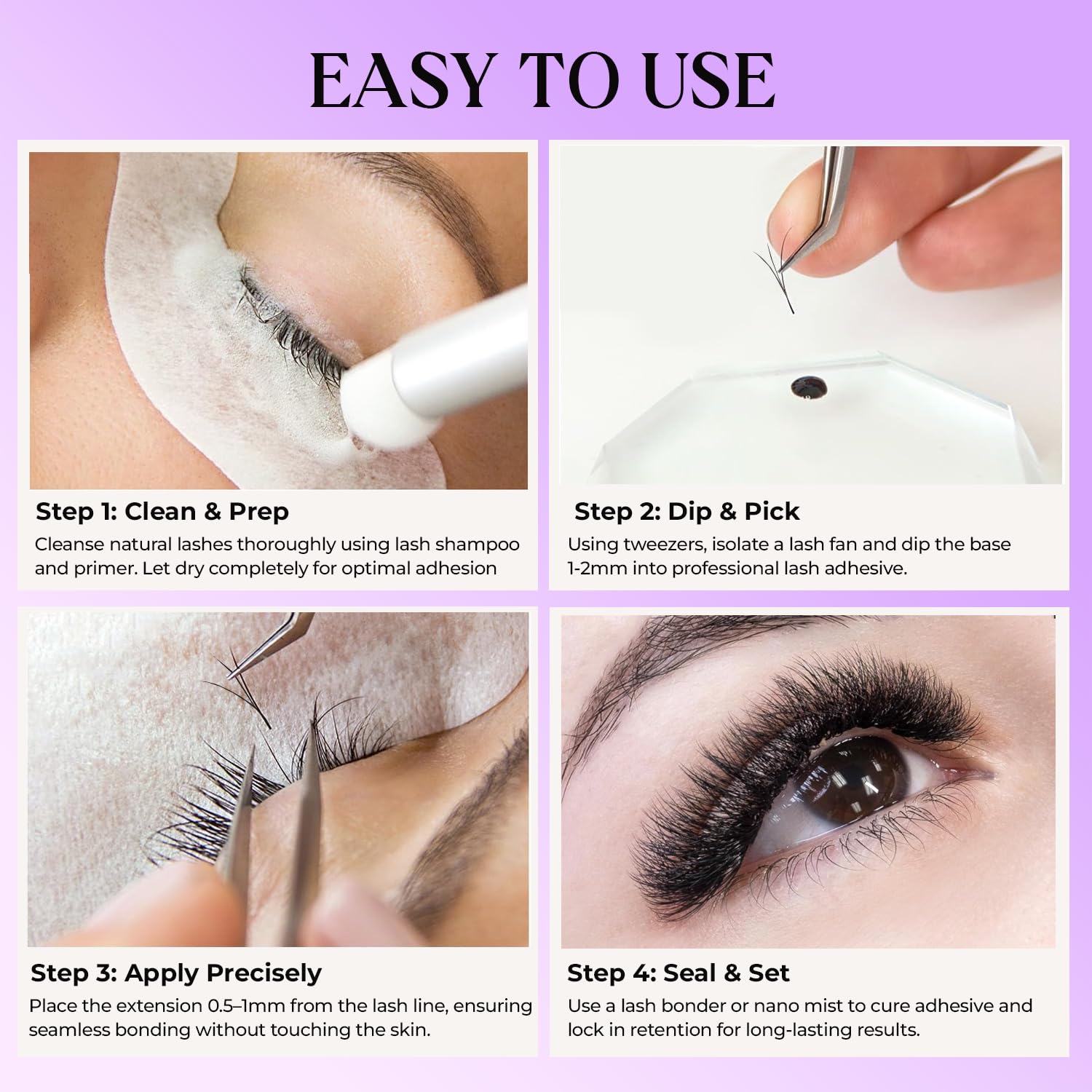 Saigon Lash C and D curl promade fans for versatile lift and style