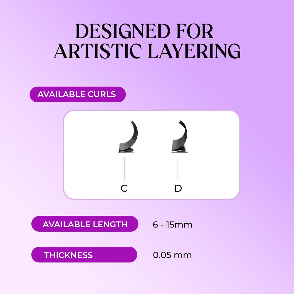 Saigon Lash c/d curl visual demonstrates versatile curl choices for personalized looks.
