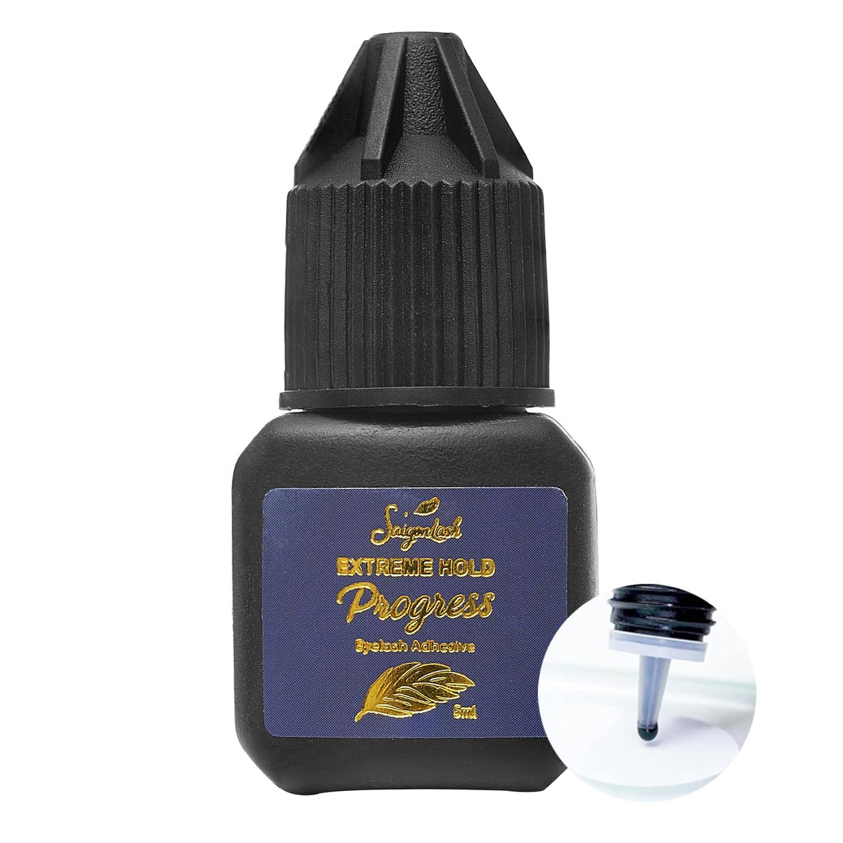 Saigon Lash Extreme Hold bottle front showcases premium eyelash glue for pro lash artists.