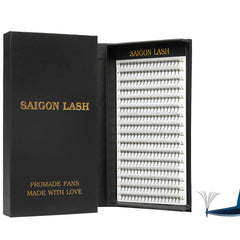 Saigon Lash wispy promade fans 3D-5D-6D-8D deliver dense, customizable volume.