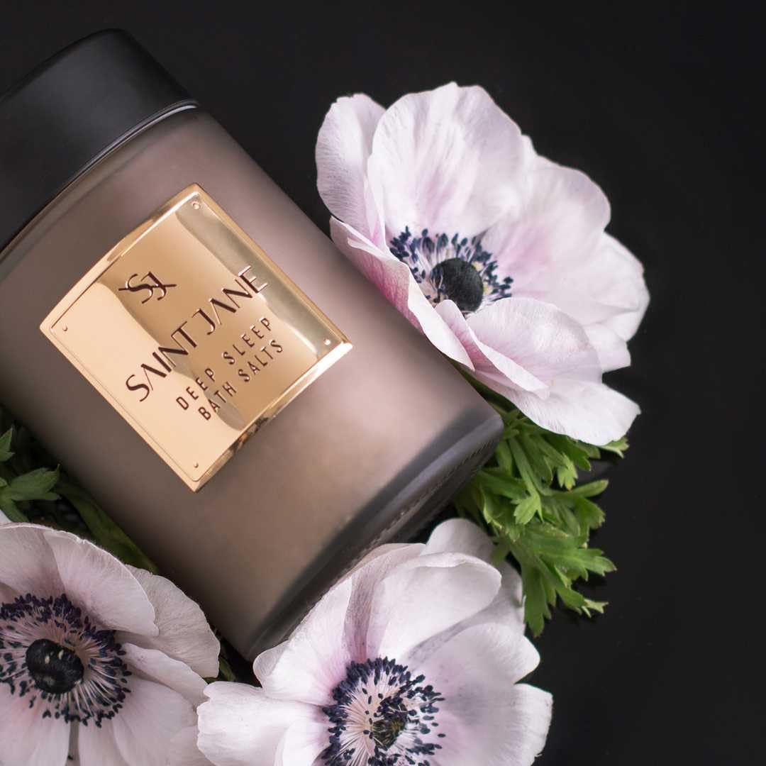 SAINT JANE packaging showcases premium, clean skincare branding