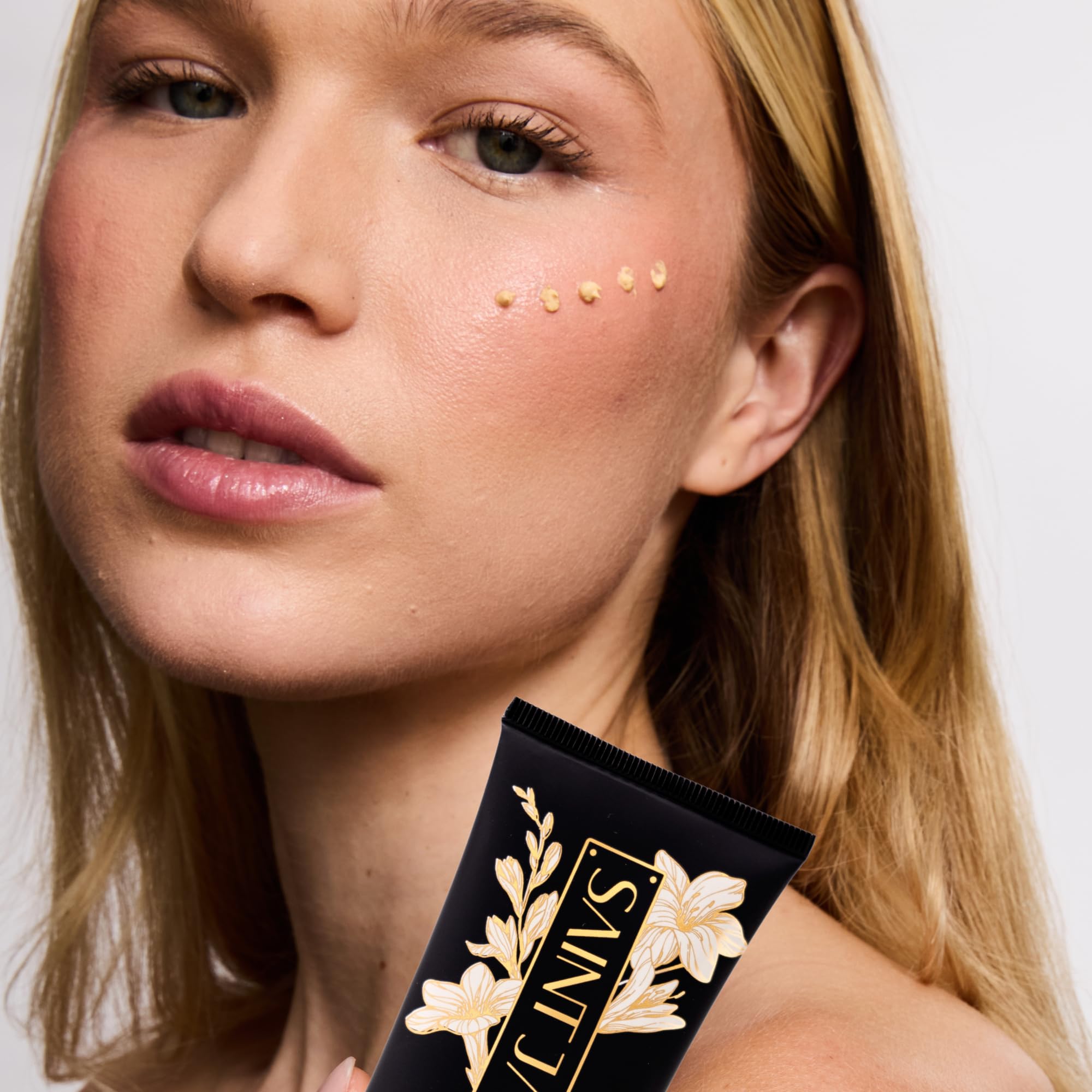 SAINT JANE Sun Ritual SPF 30 detox desert rose actives on pores.