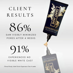 SAINT JANE Sun Ritual SPF 30 pore blur on the complexion.