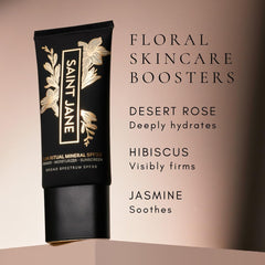 SAINT JANE Sun Ritual SPF 30 soft matte finish for oil control.