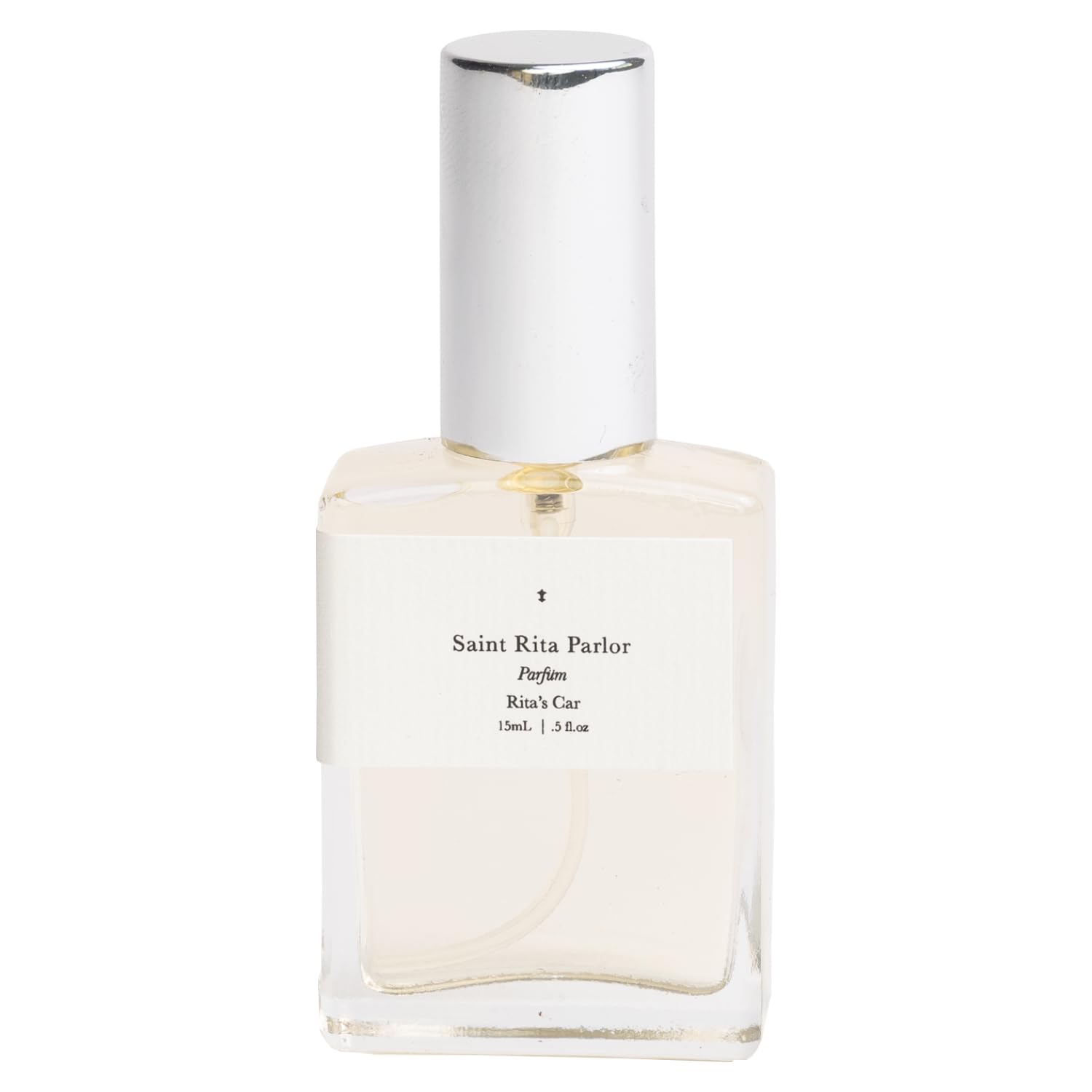 Saint Rita Parlor Rita's Parfum bottle close-up highlighting premium unisex fragrance.
