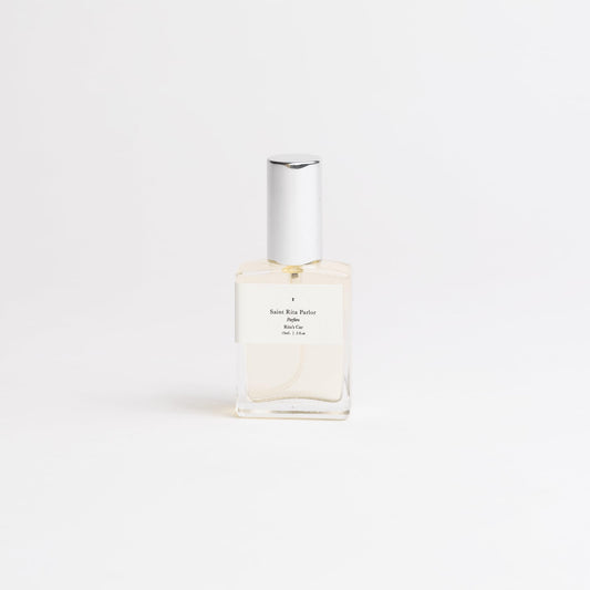 Saint Rita Parlor Rita's Parfum luxury packaging emphasizing artisanal craftsmanship.