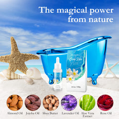 Saint Roy Jojoba Body Oil; nourishes and smooths skin after bath or shower.