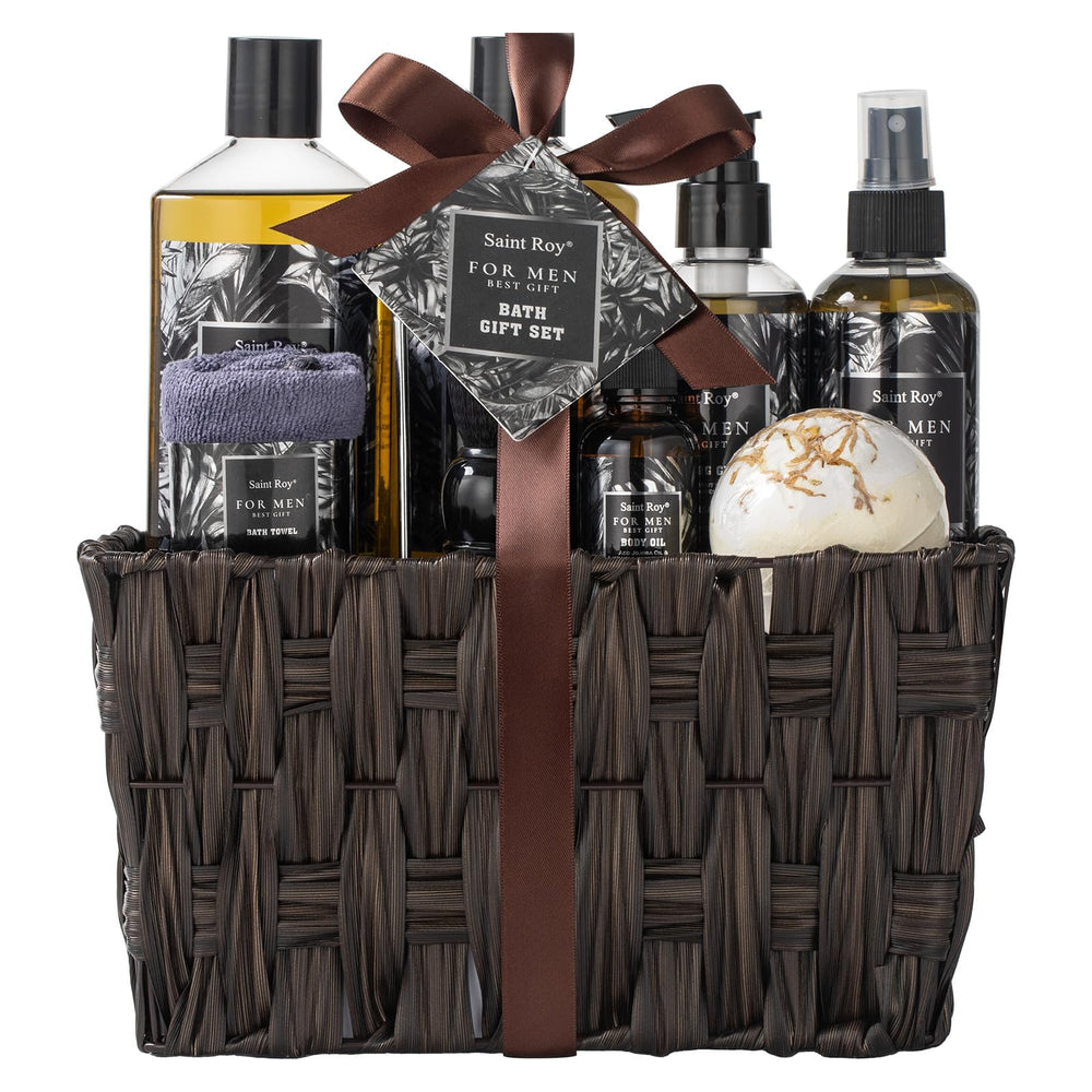 Saint Roy lavender bath bomb oil kit adds soothing aromatics to bath time.