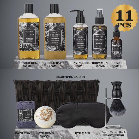 Saint Roy luxury beard brush rack promotes quick drying and neat grooming after showers.
