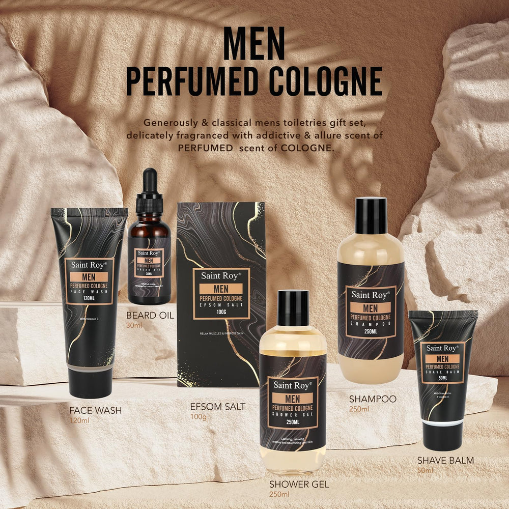 Saint Roy spa grooming kit with razor and brushes