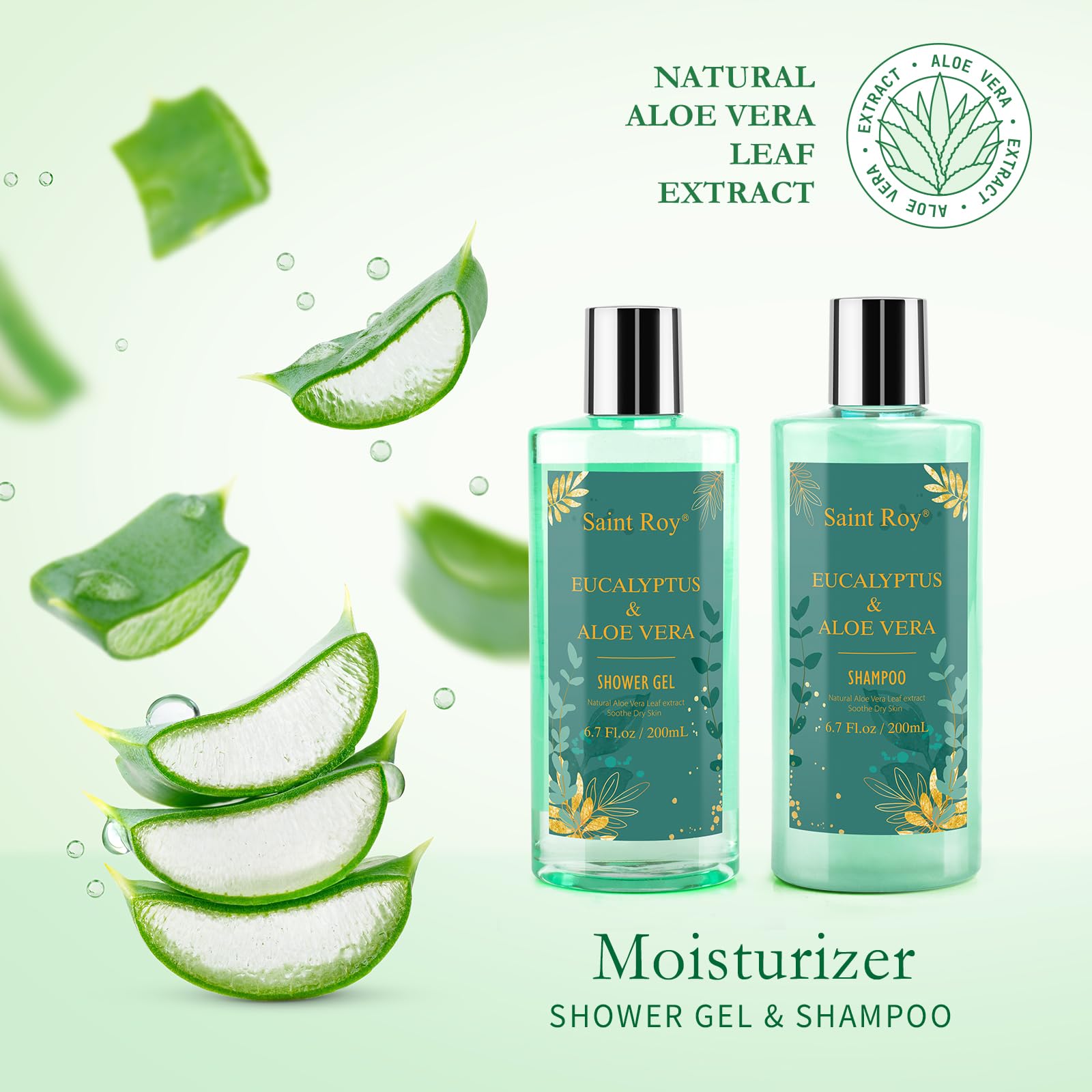 Saint Roy spa gift basket features body lotion for deep moisturization.