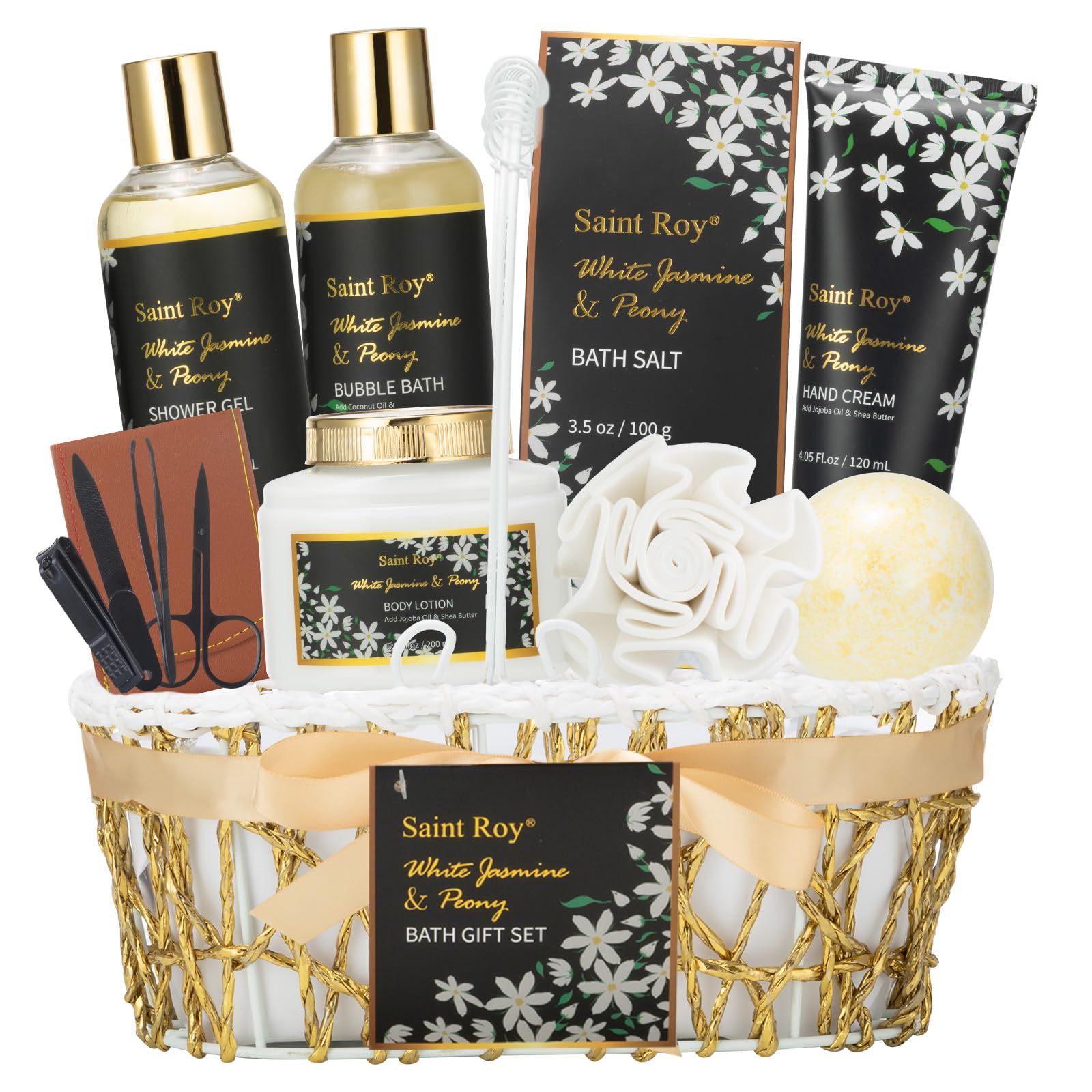 Saint Roy spa gift basket set for at-home pampering routines