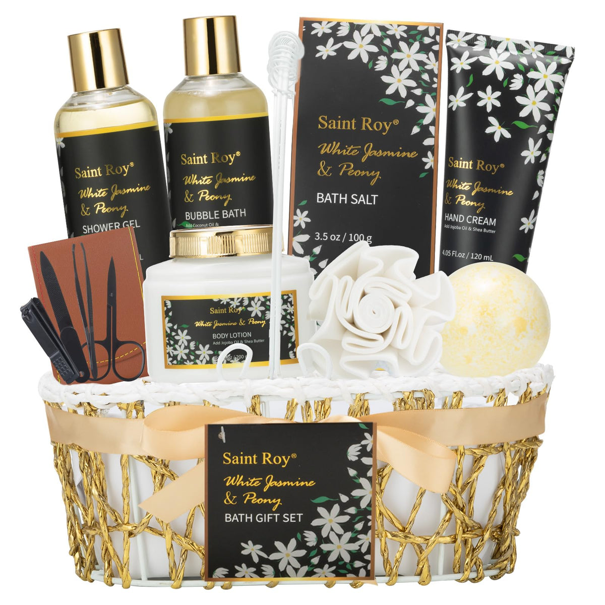 Saint Roy spa gift basket set for at-home pampering routines